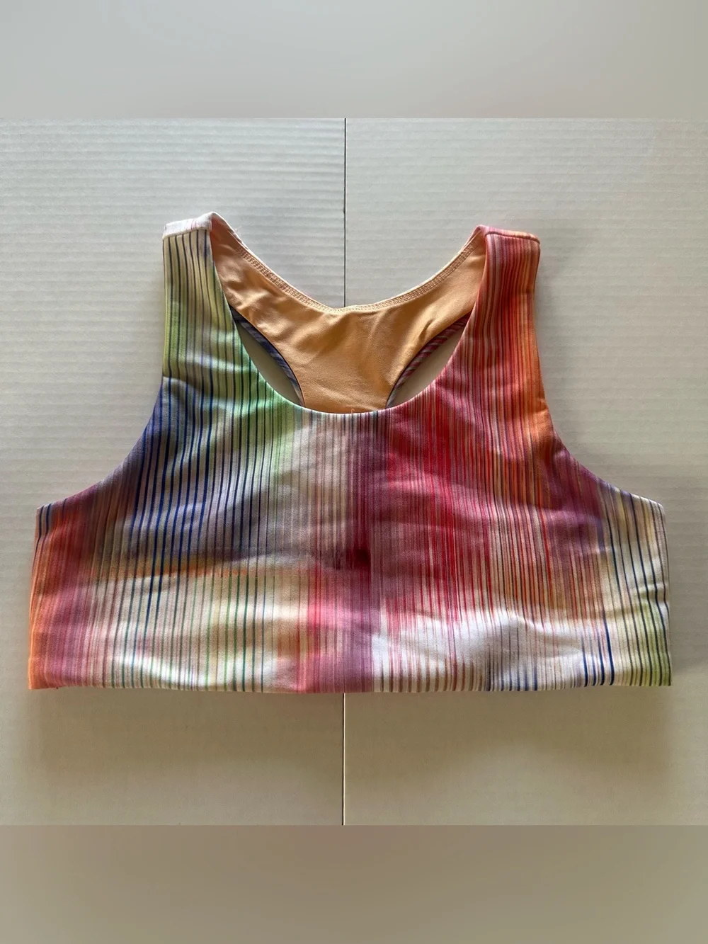 DSG Multicolor Ribbed Racerback sports bra